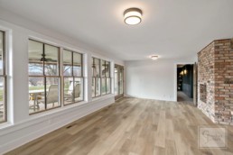long, open corridor in a Gordon James luxury home on Wayzata, Minnetonka